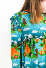 Load image into Gallery viewer, Camping Critters 4-Piece Peplum Set