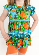 Load image into Gallery viewer, Camping Critters 4-Piece Peplum Set
