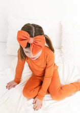 Load image into Gallery viewer, Pumpkin Pie Big Bow Headband