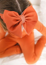 Load image into Gallery viewer, Pumpkin Pie Big Bow Headband