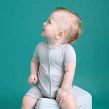 Load image into Gallery viewer, Silver Scene Shorts Romper