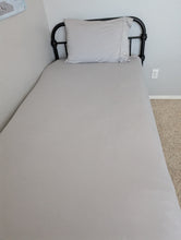 Load image into Gallery viewer, Silver Scene Twin Fitted Sheet Plus Pillowcase