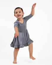 Load image into Gallery viewer, Groovy Grey Girls Dress with bottoms