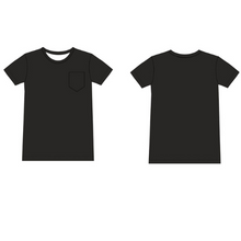 Load image into Gallery viewer, Women's Short sleeve Black pocket Shirt