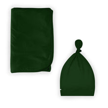 Load image into Gallery viewer, Green Cocoa Cups Swaddle with Hat