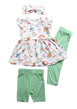 Load image into Gallery viewer, Garden Gnomes 3-Piece Peplum Set