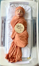 Load image into Gallery viewer, Pumpkin Pie Swaddle with Hat