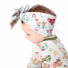Load image into Gallery viewer, Grey Cocoa Cups Big Bow Headband