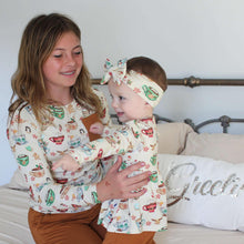 Load image into Gallery viewer, Cream Cocoa Cups 2-Piece Peplum Set