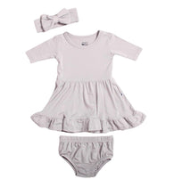 Load image into Gallery viewer, Silver Scene Girls Dress with bottoms