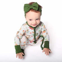 Load image into Gallery viewer, Green Grey Cocoa Cups Bamboo Headband