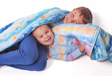 Load image into Gallery viewer, Luna Lights and Solace Skies Quilted Blanket