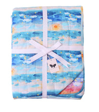 Load image into Gallery viewer, Luna Lights and Solace Skies Quilted Blanket