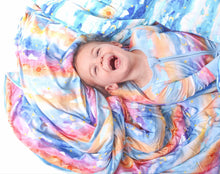 Load image into Gallery viewer, Luna Lights and Solace Skies Quilted Blanket