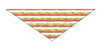 Load image into Gallery viewer, Christmas Stripes Dog Bandanas
