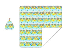 Load image into Gallery viewer, Dino Swaddle with Hat