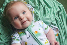 Load image into Gallery viewer, Busy Bugs Short Sleeve Rompers