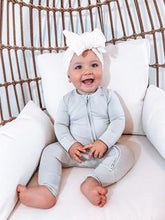 Load image into Gallery viewer, Goodnight Graphite Long Sleeve Romper