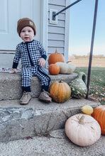 Load image into Gallery viewer, Buffalo Plaid Long Sleeve Romper