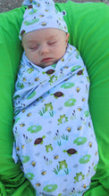 Load image into Gallery viewer, Pond Pals Swaddle with Hat