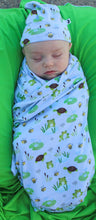 Load image into Gallery viewer, Pond Pals Swaddle with Hat