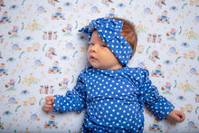 Load image into Gallery viewer, Nursery Rhymes Blue Dots Gown