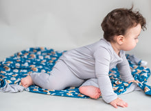 Load image into Gallery viewer, Goodnight Graphite Long Sleeve Romper