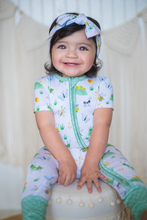Load image into Gallery viewer, Busy Bugs Short Sleeve Rompers