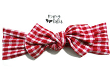 Load image into Gallery viewer, Friendly Farm Red Gingham Headband