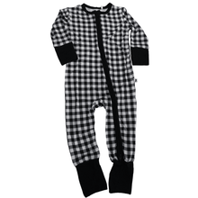 Load image into Gallery viewer, Buffalo Plaid Long Sleeve Romper