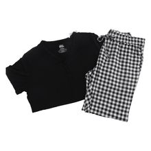 Load image into Gallery viewer, Buffalo Plaid Women's Short Sleeve Pjs