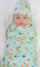 Load image into Gallery viewer, Birthday Bash Swaddle with Hat
