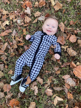 Load image into Gallery viewer, Buffalo Plaid Long Sleeve Romper