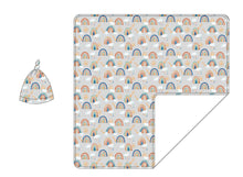 Load image into Gallery viewer, Rainbow Road Swaddle with Hat
