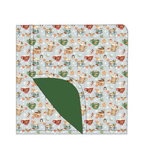 Load image into Gallery viewer, Grey Cocoa Cups Quilted Blanket
