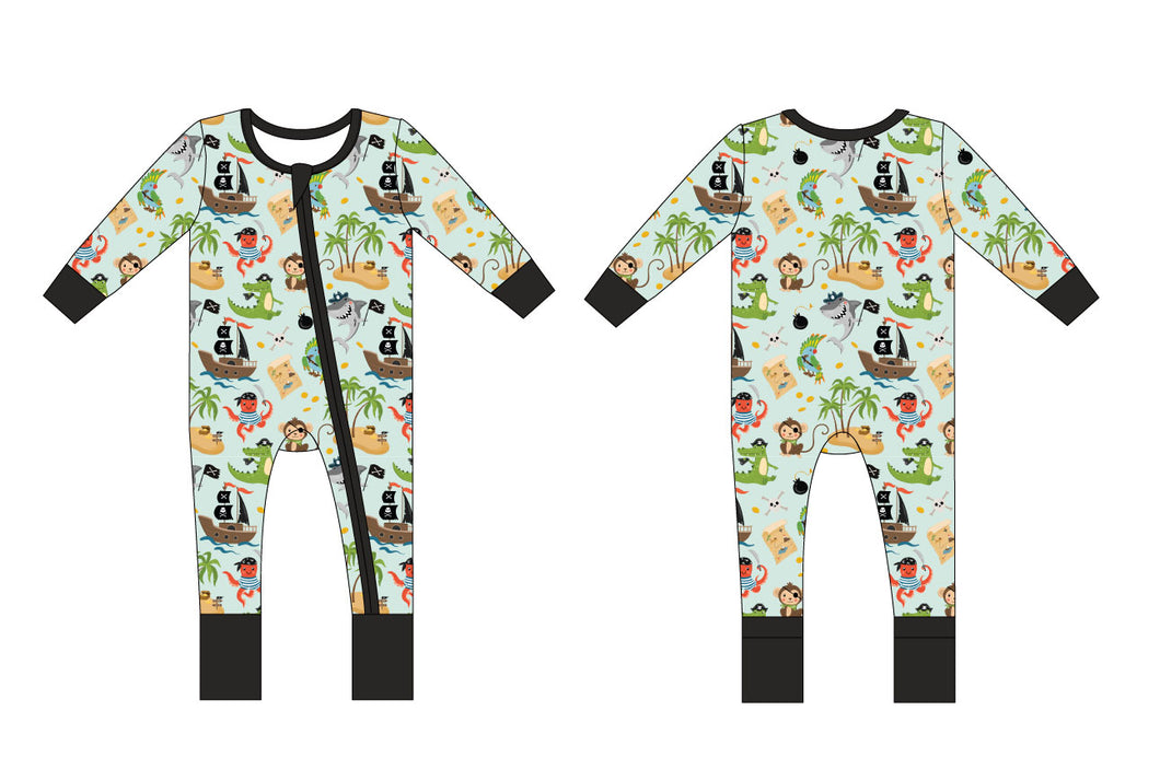 Scallywag Slumber Long Sleeve Romper