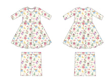Load image into Gallery viewer, Fluttering Fairies Girls Dress with bottoms
