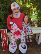 Load image into Gallery viewer, Santa&#39;s Village Tutu Dress for dolls
