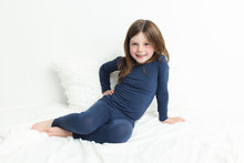 Load image into Gallery viewer, Brielle Blue 2-Piece Long Sleeve Pjs
