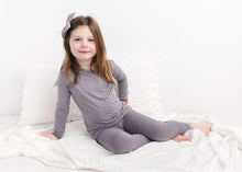 Load image into Gallery viewer, Groovy Grey 2-Piece Long Sleeve Pjs
