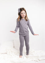 Load image into Gallery viewer, Groovy Grey 2-Piece Long Sleeve Pjs
