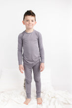 Load image into Gallery viewer, Groovy Grey 2-Piece Long Sleeve Pjs
