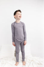 Load image into Gallery viewer, Groovy Grey 2-Piece Long Sleeve Pjs
