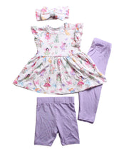 Load image into Gallery viewer, Fluttering Fairies 3-Piece Peplum Set
