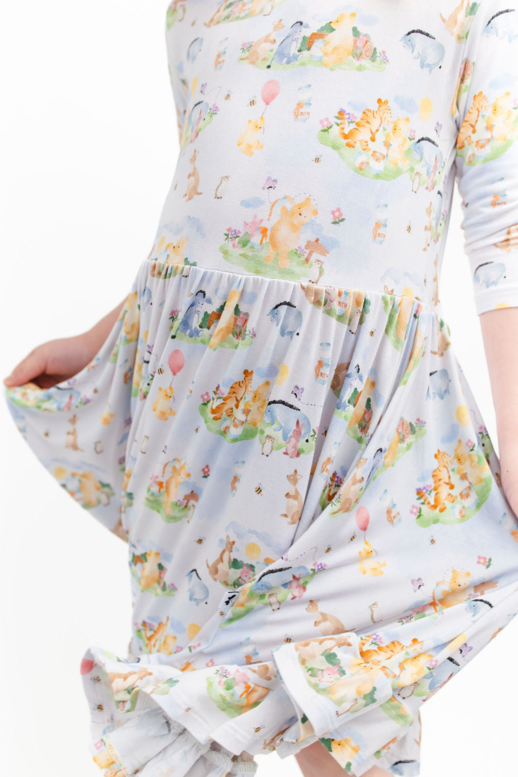 Pooh Pals Girls Dress with bottoms
