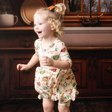 Load image into Gallery viewer, Brown Cream Cocoa Cups Bamboo Alligator Clip Bows
