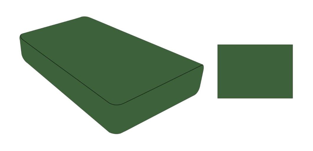 Green Grey Cocoa Cups Twin Fitted Sheet Plus Pillowcase