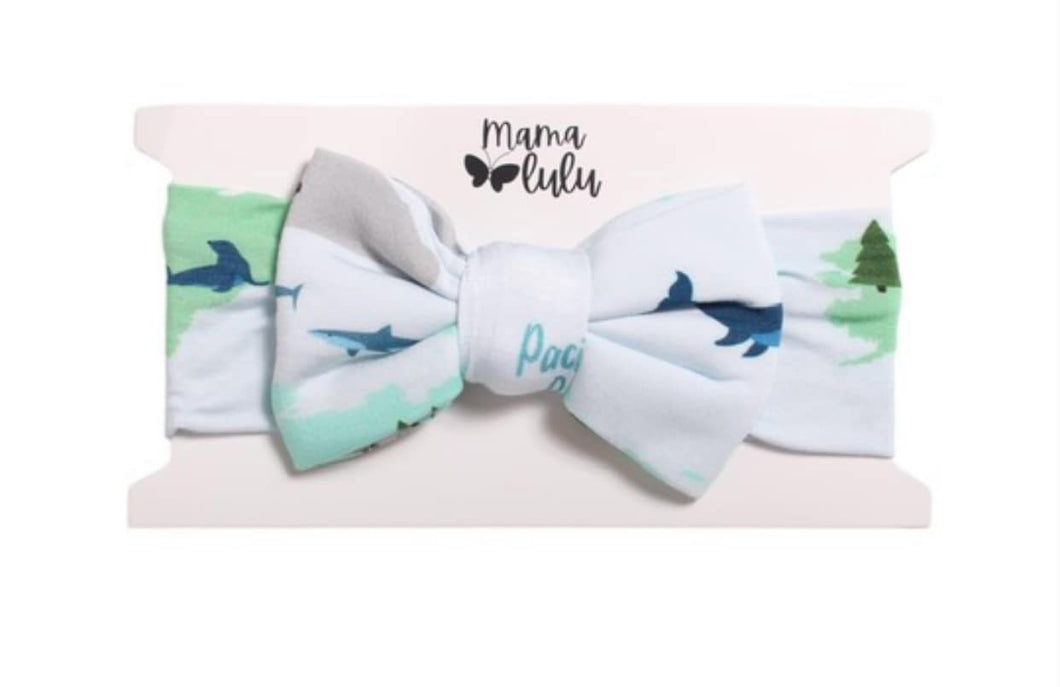 World Map Bamboo Headband