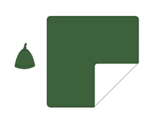 Load image into Gallery viewer, Green Cocoa Cups Swaddle with Hat
