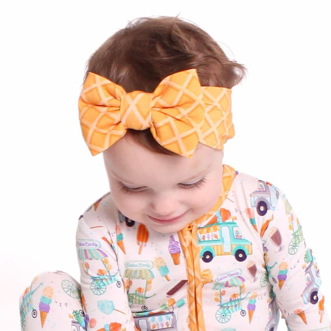 Ice Cream Waffle Cone Bamboo Headband